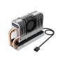GRAUGEAR G-M2HP04-F sistema di raffreddamento per computer Unità allo stato solido Nero, Argento