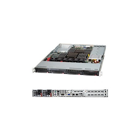 Supermicro SuperServer 6017R-N3RF4+ Intel® C606 LGA 2011 (Socket R) Rack (1U) Nero (SYS-6017R-N3RF4+)