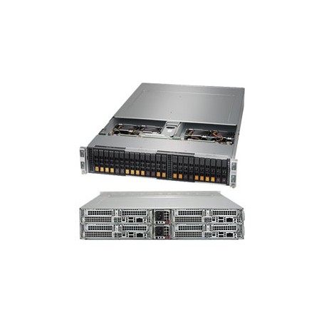 Supermicro SuperServer 2028BT-HNC0R+ Intel® C612 LGA 2011 (Socket R) Armadio (2U) Nero (SYS-2028BT-HNC0R+)