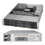 Supermicro SSG-6027R-E1CR12N sistema barebone per server Intel® C602 LGA 2011 (Socket R) Armadio (2U) Nero