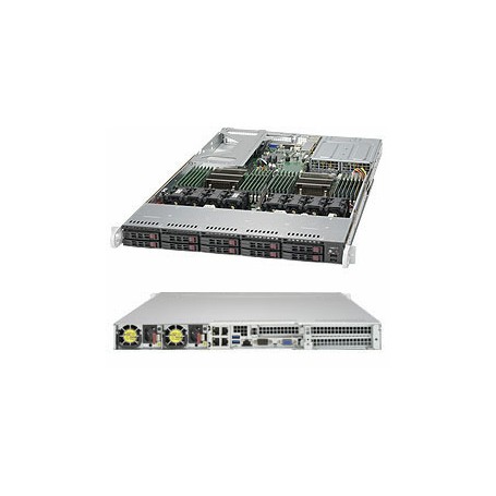 Supermicro 1028U-TR4+ Intel® C612 LGA 2011 (Socket R) Rack (1U) Nero (SYS-1028U-TR4+)