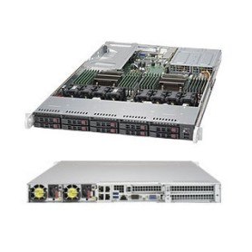 Supermicro 1028U-TR4T+ Intel® C612 LGA 2011 (Socket R) Rack (1U) Nero (SYS-1028U-TR4T+)