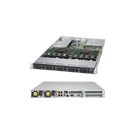 Supermicro 1028U-TR4T+ Intel® C612 LGA 2011 (Socket R) Rack (1U) Nero (SYS-1028U-TR4T+)