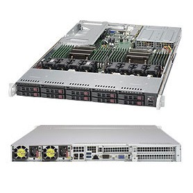 Supermicro 1028U-TRT+ Intel® C612 LGA 2011 (Socket R) Rack (1U) Nero (SYS-1028U-TRT+)