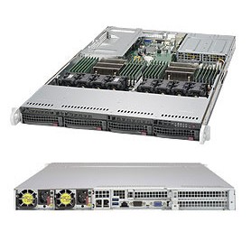 Supermicro SuperServer 6018U-TR4T+ Intel® C612 LGA 2011 (Socket R) Rack (1U) Nero (SYS-6018U-TR4T+)