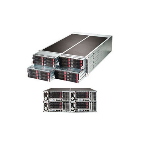 Supermicro SuperServer F628R3-RTB+ LGA 2011-v3 Armadio (4U) Nero (SYS-F628R3-RTB+)