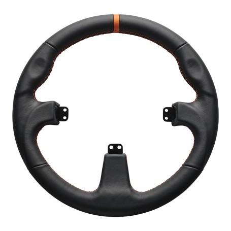 Asetek SimSports GT Rim - Round Leder Volante da corsa (40-035-0035017)