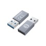 GRAUGEAR G-AD-CTA-10G adattatore per inversione del genere dei cavi USB-A USB-C Argento