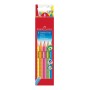 Faber-Castell Jumbo GRIP pastello colorato Blu, Verde, Arancione, Rosa, Giallo 5 pz (110994)