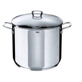 Silit 2103190912 Grand faitout/Soupière avec Couvercle Acier Inoxydable Argent 28 cm 12 L Acciaio inox (3201003663)