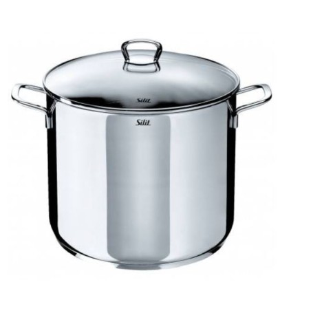 Silit 2103190912 Grand faitout/Soupière avec Couvercle Acier Inoxydable Argent 28 cm 12 L Acciaio inox (3201003663)