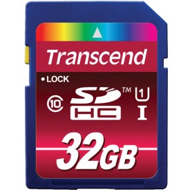 Transcend 32GB SDHC CL 10 UHS-1 MLC Classe 10 (TS32GSDHC10U1)
