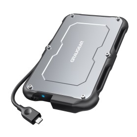 GRAUGEAR G-2502-C-10G contenitore di unità di archiviazione Box esterno HDD/SSD Nero, Acciaio 2.5"