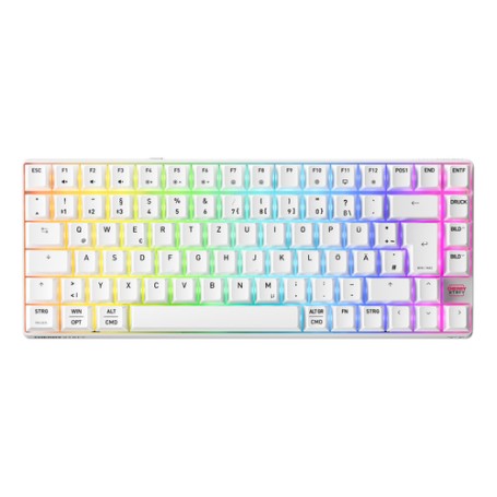 CHERRY XTRFY K33 Compact Wireless tastiera Gaming USB + RF Wireless + Bluetooth QWERTZ Tedesco Bianco (G8D-24030PAADE-0)