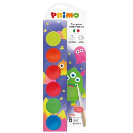 CF6 TEMPERA IN VASETTI COL. FLUO (254TF6EP)
