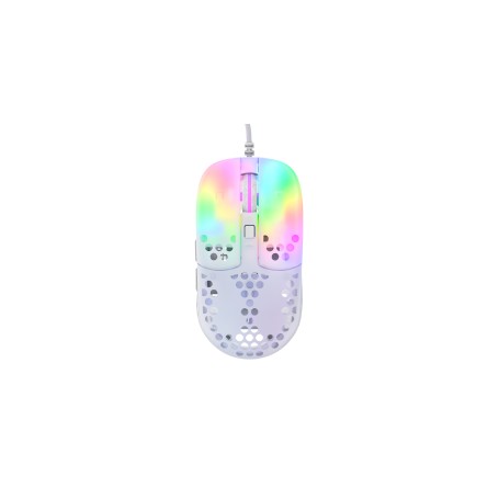 CHERRY XTRFY MZ1 mouse Gaming Ambidestro USB tipo A Ottico 16000 DPI (MZ1-RGB-WHITE-TP)