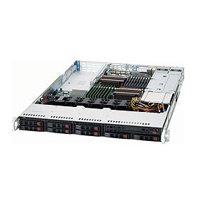Supermicro 1026T-URF4+ sistema barebone per server Intel® 5520 Socket B (LGA 1366) Rack (1U) Nero (SYS-1026T-URF4+)