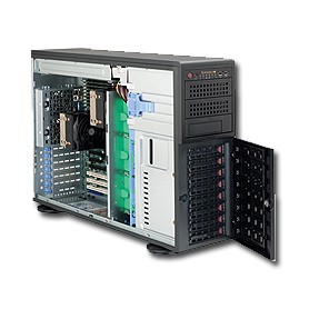 Supermicro SuperServer 7046T-NTR+ Intel® 5520 Socket B (LGA 1366) Armadio (4U) Nero (SYS-7046T-NTR+)