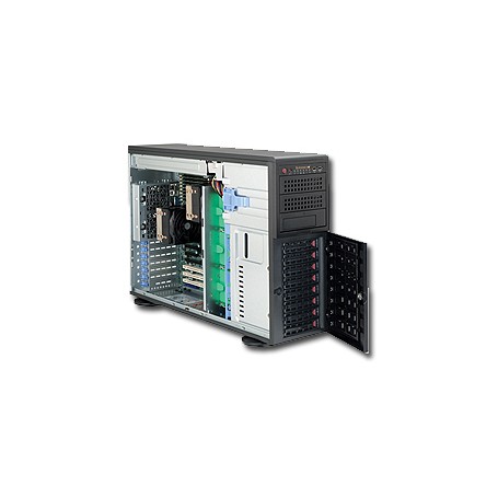Supermicro SuperServer 7046T-NTR+ Intel® 5520 Socket B (LGA 1366) Armadio (4U) Nero (SYS-7046T-NTR+)
