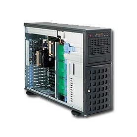 Supermicro SuperServer 7046A-HR+ Intel® 5520 Socket B (LGA 1366) Armadio (4U) Nero (SYS-7046A-HR+)