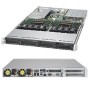 Supermicro 6018U-TRTP+ Intel® C612 LGA 2011 (Socket R) Rack (1U) Nero, Grigio (SYS-6018U-TRTP+)