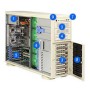 Supermicro CASE SM 743T-645B 4U E-ATX Basso profilo (Slimline - stilizzato) Nero 645 W (CSE-743T-645-B)