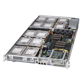 Supermicro 6017R-73THDP+ Intel® C602 LGA 2011 (Socket R) Rack (1U) Nero, Grigio (SYS-6017R-73THDP+)