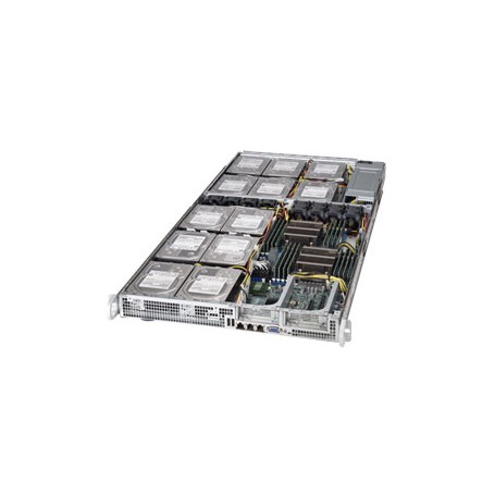Supermicro 6017R-73THDP+ Intel® C602 LGA 2011 (Socket R) Rack (1U) Nero, Grigio (SYS-6017R-73THDP+)