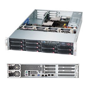 Supermicro 6027R-72RFTP+ Intel® C602J LGA 2011 (Socket R) Armadio (2U) Nero, Argento (SYS-6027R-72RFTP+)