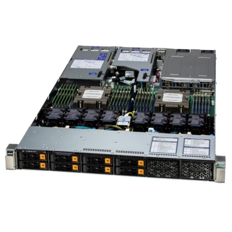 Supermicro AS-1125HS-TNR sistema barebone per server Rack (1U) Nero, Argento