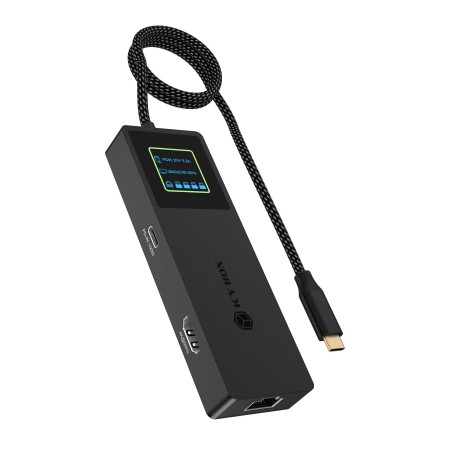 ICY BOX Spade Dock 4038 Cablato USB 3.2 Gen 2 (3.1 Gen 2) Type-C Nero (IB-DK4038-LCD)