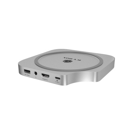 ICY BOX IB-DK100 USB 3.2 Gen 2 (3.1 Gen 2) Type-C Argento