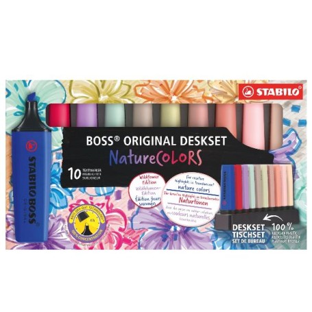 AST10 STABILO BOSS NATURE DESKSET (7010-3-5)
