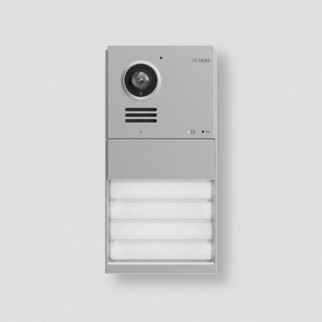 Siedle Door Video-TuerstationIQDM-0Mattchrom m.4/6Ruftasten (210012906-00)
