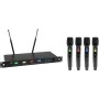 OMNITRONIC UHF-604 4-Kanal Funkmikrofon-System 520-554 MHz (13063605)