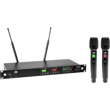 OMNITRONIC UHF-602 2-Kanal Funkmikrofon-System 520-554 MHz (13063603)