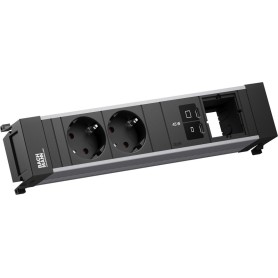 Bachmann POWER FRAME Steckdosenleiste 2x CEE7/3 1x USB-C/C 45W 1x CM 0,2m Kabel (BM0024207)