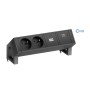 Bachmann Desk 2 prolunghe e multiple 2 presa(e) AC Interno Nero (902.963)