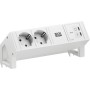 BACHMANN DESK2 PURE WHITE 2xCEE7/3, 1xUSB C/C 45W L0,2m RAL9010 (BM0022039)