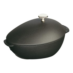 Staub Mussel pot - Einzelpfanne - Schwarz - Eisenguss - 2 l - 3,2 kg (40509-494-0)