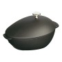 Staub Mussel pot - Einzelpfanne - Schwarz - Eisenguss - 2 l - 3,2 kg (40509-494-0)