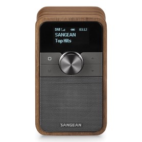 Sangean DDR-8 compacte houten DAB+ en FM radio met Bluetooth ontvangst, Vintage Walnut Personale Digitale Noce (A500551)