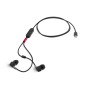 Lenovo 4XD1C99220 cuffia e auricolare Cablato In-ear Musica/Giornaliera USB tipo-C Nero (4XD1C99220)