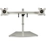 StarTech.com Supporto per due monitor - Orizzontale - Argento (ARMDUOSS)