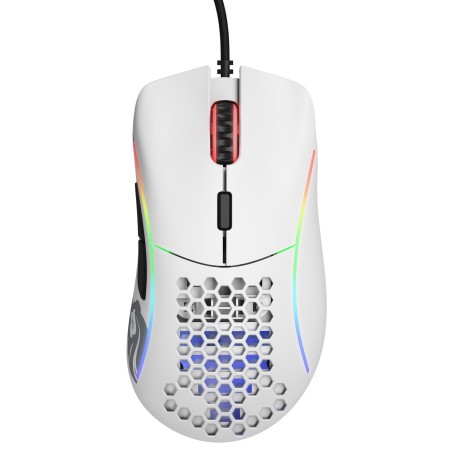 Glorious Gaming Model D mouse Mano destra USB tipo A Ottico 12000 DPI (GD-WHITE)