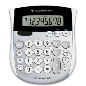 Texas Instruments TI-1795 SV calcolatrice Desktop Calcolatrice di base Nero, Argento, Bianco (TI1795SV)