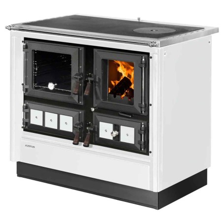 Justus Rustico-90 2.0 - Forno da cucina, 7 kW, bianco, a sinistra