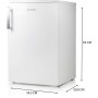 Congelatore a libera installazione DOMO DO1072DV, larghezza 54,5 cm, 87 L, termostato meccanico, bianco.