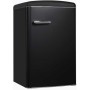 Frigorifero retrò a libera installazione Exquisit RKS120-VH-160C, larghezza 54,5 cm, 122 L, nero opaco.