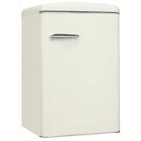 Frigorifero retrò Exquisit RKS120-VH-160C, larghezza 54,5 cm, 122 L, colore bianco magnolia.